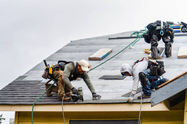 Professional Roof Installation technician working in Drury, MA